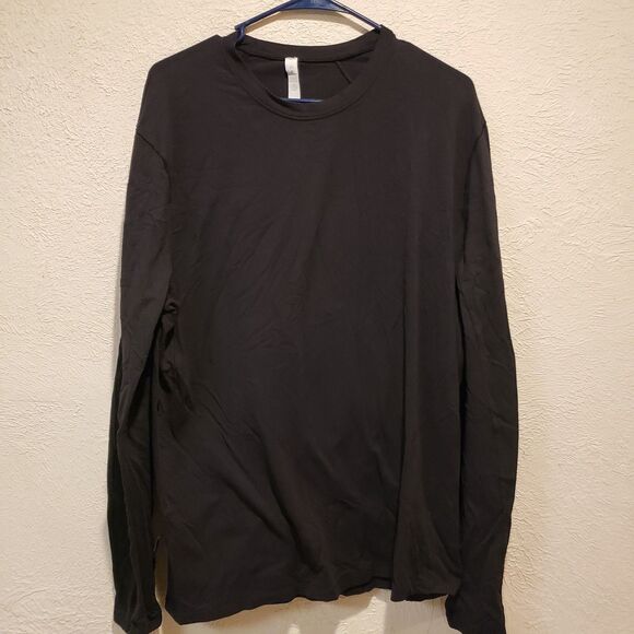 Lululemon Men's XL Long Sleeve Crewneck Fundamental Army Green Pullover T-Shirt - Picture 1 of 8